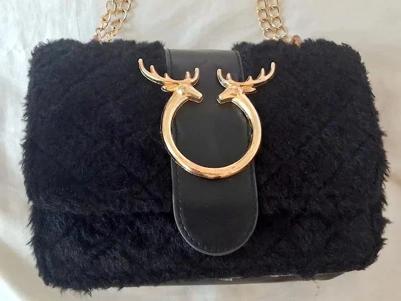 Pequeno saco de pele preto – photo 2